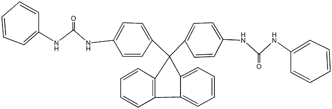 N-[4-(9-{4-[(anilinocarbonyl)amino]phenyl}-9H-fluoren-9-yl)phenyl]-N'-phenylurea Struktur