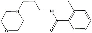 2-methyl-N-[3-(4-morpholinyl)propyl]benzamide Struktur