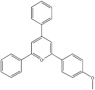 2-(4-methoxyphenyl)-4,6-diphenylpyrylium Struktur