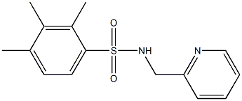 2,3,4-trimethyl-N-(2-pyridinylmethyl)benzenesulfonamide Struktur