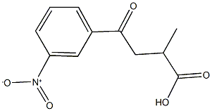 4-{3-nitrophenyl}-2-methyl-4-oxobutanoic acid Struktur