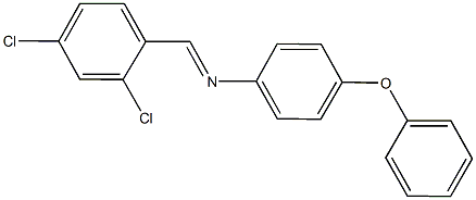 N-(2,4-dichlorobenzylidene)-N-(4-phenoxyphenyl)amine Struktur