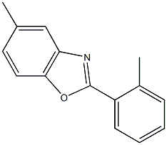 5-methyl-2-(2-methylphenyl)-1,3-benzoxazole Struktur