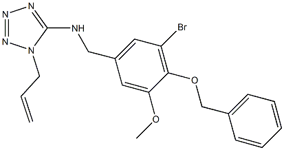 N-(1-allyl-1H-tetraazol-5-yl)-N-[4-(benzyloxy)-3-bromo-5-methoxybenzyl]amine Struktur