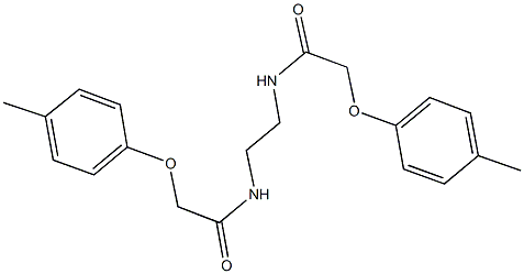 2-(4-methylphenoxy)-N-(2-{[(4-methylphenoxy)acetyl]amino}ethyl)acetamide Struktur