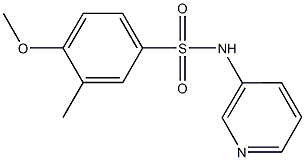 4-methoxy-3-methyl-N-(3-pyridinyl)benzenesulfonamide Struktur