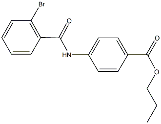 propyl 4-[(2-bromobenzoyl)amino]benzoate Struktur