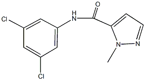 N-(3,5-dichlorophenyl)-1-methyl-1H-pyrazole-5-carboxamide Struktur