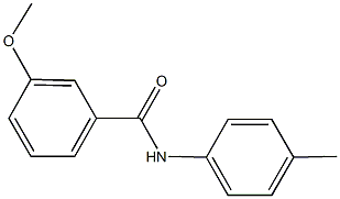 3-methoxy-N-(4-methylphenyl)benzamide Struktur