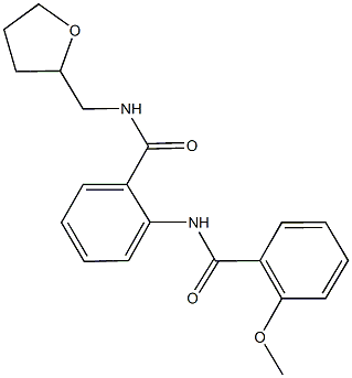 2-[(2-methoxybenzoyl)amino]-N-(tetrahydro-2-furanylmethyl)benzamide Struktur