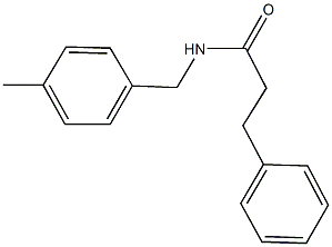 N-(4-methylbenzyl)-3-phenylpropanamide Struktur