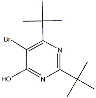 5-bromo-2,6-ditert-butyl-4-pyrimidinol Struktur