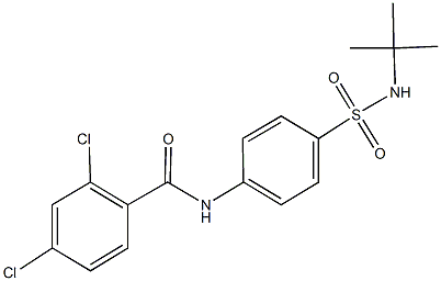 N-{4-[(tert-butylamino)sulfonyl]phenyl}-2,4-dichlorobenzamide Struktur