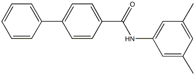 N-(3,5-dimethylphenyl)[1,1'-biphenyl]-4-carboxamide Struktur