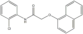 N-(2-chlorophenyl)-2-(1-naphthyloxy)acetamide Struktur