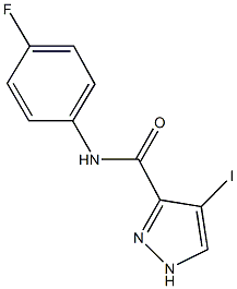 N-(4-fluorophenyl)-4-iodo-1H-pyrazole-3-carboxamide Struktur