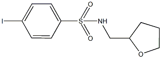 4-iodo-N-(tetrahydro-2-furanylmethyl)benzenesulfonamide Struktur