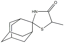 5'-methyl-4'-oxospiro[adamantane-8,2'-(1,3)-thiazolidine] Structure