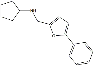 N-cyclopentyl-N-[(5-phenyl-2-furyl)methyl]amine Struktur