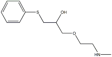 1-[2-(methylamino)ethoxy]-3-(phenylsulfanyl)-2-propanol Struktur