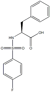 N-[(4-fluorophenyl)sulfonyl]phenylalanine Struktur