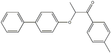 2-([1,1'-biphenyl]-4-yloxy)-1-(4-methylphenyl)-1-propanone Struktur