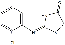 2-[(2-chlorophenyl)imino]-1,3-thiazolidin-4-one Struktur