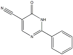 4-hydroxy-2-phenyl-5-pyrimidinecarbonitrile Struktur