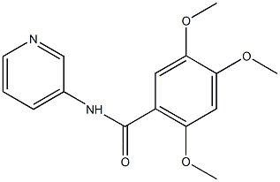 2,4,5-trimethoxy-N-(3-pyridinyl)benzamide Struktur