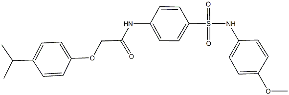 2-(4-isopropylphenoxy)-N-{4-[(4-methoxyanilino)sulfonyl]phenyl}acetamide Struktur