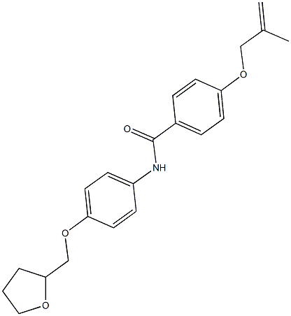 4-[(2-methyl-2-propenyl)oxy]-N-[4-(tetrahydro-2-furanylmethoxy)phenyl]benzamide Struktur