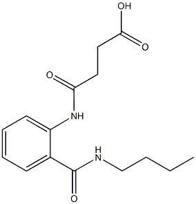 4-{2-[(butylamino)carbonyl]anilino}-4-oxobutanoic acid Struktur