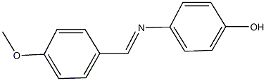 4-[(4-methoxybenzylidene)amino]phenol Struktur