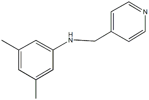 3,5-dimethyl-N-(pyridin-4-ylmethyl)aniline Struktur