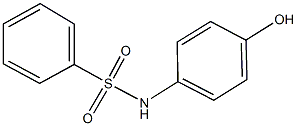 N-(4-hydroxyphenyl)benzenesulfonamide Struktur