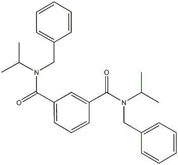 N~1~,N~3~-dibenzyl-N~1~,N~3~-diisopropylisophthalamide Struktur