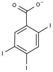 2,4,5-triiodobenzoic acid Struktur