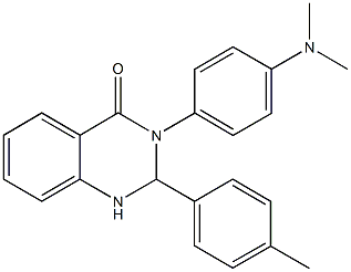 3-[4-(dimethylamino)phenyl]-2-(4-methylphenyl)-2,3-dihydro-4(1H)-quinazolinone Struktur