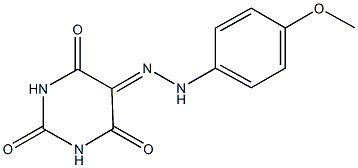 2,4,5,6(1H,3H)-pyrimidinetetrone 5-[(4-methoxyphenyl)hydrazone] Struktur