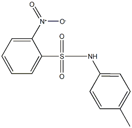 2-nitro-N-(4-methylphenyl)benzenesulfonamide Struktur