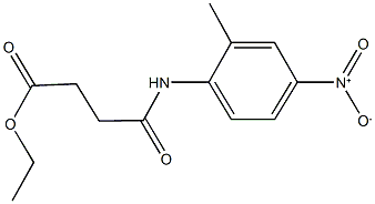 ethyl 4-{4-nitro-2-methylanilino}-4-oxobutanoate Struktur