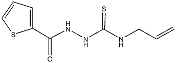 N-allyl-2-(2-thienylcarbonyl)hydrazinecarbothioamide Struktur