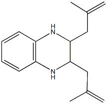 2,3-bis(2-methyl-2-propenyl)-1,2,3,4-tetrahydroquinoxaline Struktur