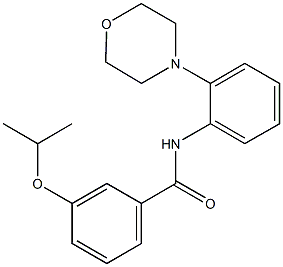 3-isopropoxy-N-[2-(4-morpholinyl)phenyl]benzamide Struktur