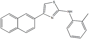 N-(2-methylphenyl)-N-[4-(2-naphthyl)-1,3-thiazol-2-yl]amine Struktur