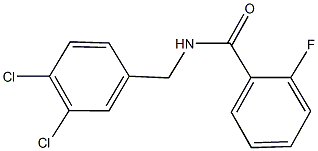 N-(3,4-dichlorobenzyl)-2-fluorobenzamide Struktur