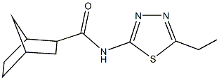 N-(5-ethyl-1,3,4-thiadiazol-2-yl)bicyclo[2.2.1]heptane-2-carboxamide Struktur