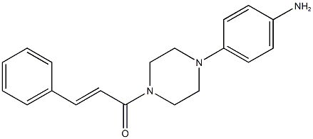 4-(4-cinnamoyl-1-piperazinyl)aniline Struktur