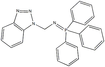 N-(1H-1,2,3-benzotriazol-1-ylmethyl)triphenylphosphine imide Struktur