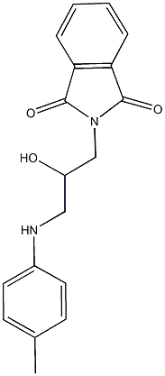 2-[2-hydroxy-3-(4-toluidino)propyl]-1H-isoindole-1,3(2H)-dione Struktur